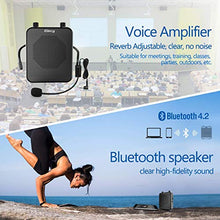 Load image into Gallery viewer, Giecy Voice Amplifier Portable Bluetooth 30W 2800mAh Rechargeable PA System Speaker for Multiple Locations Such as Classroom, Meetings and Outdoors
