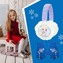 Load image into Gallery viewer, Disney Frozen II Elsa Earmuff and Glove Set [4015] Blue
