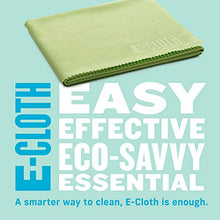 Load image into Gallery viewer, E-Cloth Glass &amp; Polishing Microfiber Cleaning Cloth, 300 Wash Guarantee, Reusable, Lime Green, 4 Pack
