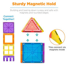 Load image into Gallery viewer, Best Choice Products 250-Piece Kids Colorful Magnetic Tiles Set 3D Construction Magnet Building Blocks Educational STEM Toy with Carrying Case
