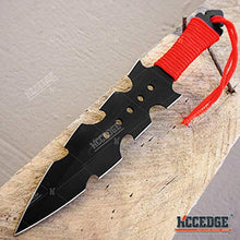 Load image into Gallery viewer, Tactical Knife Survival Knife Hunting Knife 7.5&quot; Ripper Throwing Knives Set Fixed Blade Knife Razor Sharp Edge Camping Accessories Survival Kit Tactical Gear 74397 (Black)
