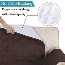 Load image into Gallery viewer, 100% Waterproof Non-Slip Furniture Covers for Leather Recliner Covers for Large Recliner Seat Width Up to 30 Inch Couch Covers with Non Slip Backing (Oversized Recliner: Seat Width Up to 30&quot;, Brown)
