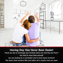 Load image into Gallery viewer, Heavy Duty Furniture Lifter with 4 Sliders for Easy and Safe Moving, Appliance Roller Suitable for Sofas, Couches and Refrigerators, Adjustable Height [Load Capacity: 660lbs Per Wheel]
