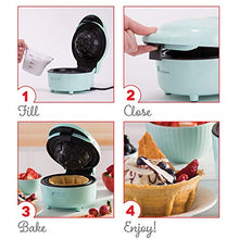 Load image into Gallery viewer, DASH Waffle Bowl Maker: The Waffle Maker Machine for Individual Waffle Bowls, Belgian Waffles, Taco Bowls, Chicken &amp; Waffles, other Sweet or Savory Treats - Red
