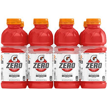Load image into Gallery viewer, Gatorade G Zero Thirst Quencher, Fruit Punch, 20oz Bottles Pack of 8
