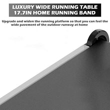 Load image into Gallery viewer, SAQIMA Folding Treadmill for Home Portable Walking Treadmill Running Exercise Machine Compact LED Display Treadmill for Home Gym Fitness Workout Jogging Walking with Tablet Stand, 5 Levels Adjustable
