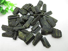 Load image into Gallery viewer, Dalas Raw Natural Green Tourmaline Schorl Crystal Gem Original Mineral Specimen Rough Stone
