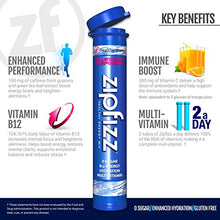 Load image into Gallery viewer, Zipfizz Healthy Energy Drink Mix, Hydration with B12 &amp; Multi Vitamins, Blue, Blueberry Raspberry, 0.38 Oz, Pack of 20
