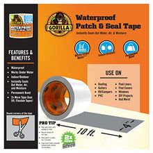 Load image into Gallery viewer, Gorilla Waterproof Patch &amp; Seal Tape 4&quot; x 10&#39; White, (Pack of 1)
