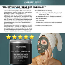 Load image into Gallery viewer, MAJESTIC PURE Dead Sea Mud Mask - Natural Face and Skin Care for Women and Men - Best Black Facial Cleansing Clay for Blackhead, Whitehead, Acne and Pores - 8.8 fl. Oz

