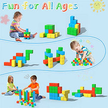 Load image into Gallery viewer, Magnetic Blocks, 28 Pieces 1.34 inch Large Magnetic Building Blocks, 3D Magnetic Cubes for Kids, Preschool Educational Construction Kit, Sensory Montessori Toys Kids Blocks for Boys Girls Toddlers
