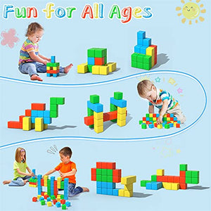 Magnetic Blocks, 28 Pieces 1.34 inch Large Magnetic Building Blocks, 3D Magnetic Cubes for Kids, Preschool Educational Construction Kit, Sensory Montessori Toys Kids Blocks for Boys Girls Toddlers
