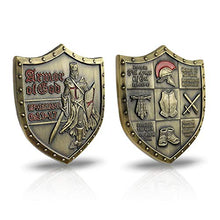 Load image into Gallery viewer, AtSKnSK Put On The Whole Armor of God Challenge Coin Eph 6:13-17 3D Commemorative Collection Item
