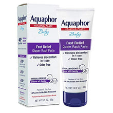Load image into Gallery viewer, Aquaphor Baby Diaper Rash Paste - Fast Relief For Troublesome Diaper Rash and Flare-ups - 3.5 Oz. Tube
