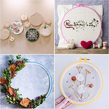 Load image into Gallery viewer, Mr. Pen- Embroidery Hoops Set, 6 pcs, 3.4 inch to 10.2 inch, Assorted Colors, Plastic Embroidery Hoop, Cross Stitch Hoops, Embroidery Rings, Cross Stitch Plastic, Sewing Rings Hoops.
