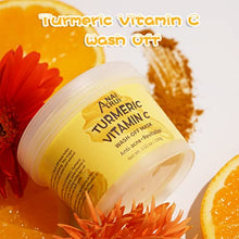Load image into Gallery viewer, ANAIRUI Turmeric Vitamin C Wash-off Facial Mask, Hydrate &amp; Glow Ice-Cream Mask, Hydrating, Revitalizing, Boost Radiance for Dry, Dull Skin, 3.52 oz
