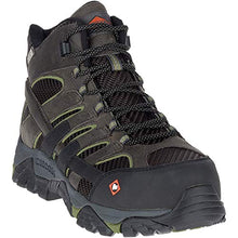Load image into Gallery viewer, Merrell Men's Moab 2 Vent Mid Waterproof CT Work Boots, Pewter, 11 M
