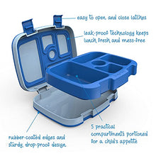 Load image into Gallery viewer, Bentgo® Kids Children’s Lunch Box - Leak-Proof, 5-Compartment Bento-Style Kids Lunch Box - Ideal Portion Sizes for Ages 3 to 7 - BPA-Free, Dishwasher Safe, Food-Safe Materials (Blue)
