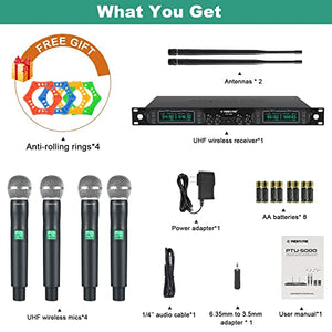 Phenyx Pro UHF Wireless Handheld Microphone System PTU-5000A Bundle with The Customizable Large Size Carrying Case