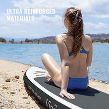 Load image into Gallery viewer, Viniie Inflatable Stand Up Paddle Board with Accessories of Backpack, 2 Bags, Floating Paddles, 2 Fins, Leash, and Double Action Hand Pump All-Around SUP for Yoga, Fishing, Tour
