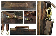 Load image into Gallery viewer, Cuero Retro Buffalo Hunter Leather Laptop Messenger Bag Office Briefcase Travel Bag (Rich Brown)
