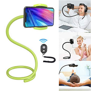 Universal Mobile Phone Stand, Lazy Bracket, Cell Phone Holder,Phone Holder for Bed, DIY Free Rotating Mounts with Multiple Function, Neck Phone Holder Gooseneck Cell Phone Holders Can Remote Selfie