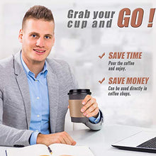 Load image into Gallery viewer, To Go Coffee Cups 120 Pack, Paper Coffee Cups With Lids Straws and Sleeves, Disposable Hot Beverage 12Oz Paper Coffee Cup
