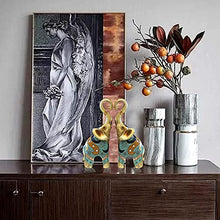 Load image into Gallery viewer, SUGUTEE Good Luck Large Elephant Statue Decorations for Home, Elephant Figurines Statues Home Decor, Elephant Gifts, Elephant Figurines with Trunk Up ( 2 Pcs Medium )

