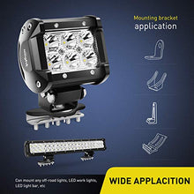 Load image into Gallery viewer, Nilight 90025B Led Light Bar Mounting Brackets 2pcs Universal Hood Led Work Light led Pods Mount Bracket Clamp Holder for SUV Truck Off Road Installed No Need Drilling, 2 Years Warranty
