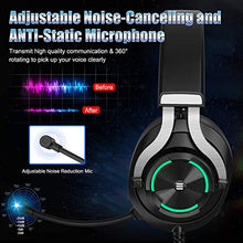Load image into Gallery viewer, EKSA PS4 Gaming Headset PS4 Headset with Noise Cancelling Mic &amp; RGB Light - Gaming Headphones for PC, Laptop, Xbox One Controller (Adapter Not Included), PS4, Nintendo Switch - 3.5mm Cable
