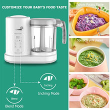 Load image into Gallery viewer, Baby Food Maker | Baby food Processor | Puree Blender Multi-Function Steamer Grinder Blender, Baby Food Warmer Mills Machine, Constant Temperature 24h, Auto Cooking &amp; Grinding, 8 Reusable Food Pouches
