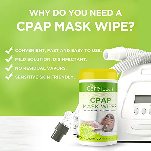 Load image into Gallery viewer, Care Touch CPAP Wipes | Alcohol-Free CPAP Cleaner | 3 Packs of 70 Scented CPAP Mask Wipes (210 Total)