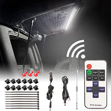 Load image into Gallery viewer, BooYu White Rear Glass Lift Gate Dome Led Light Bar Tailgate Interior Camping Lights Rear Cargo Led Liftgate Light for Jeep Wrangler YJ TJ JK JKU JL JLU 1987-2020 4-Door and 2-Door, Wireless Remote
