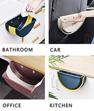 Load image into Gallery viewer, Kitchen Hanging Trash Can Foldable for Wall or Cabinet, Collapsible Garbage Bin Portable for Car Home Outdoor (Blue)
