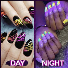 Load image into Gallery viewer, 3Pcs/Set Luminous Spider Nail Gel Set, Spider Nail Gel UV Art Drawing Color Point Line Soak Off Solid Polish Nails Gels, for Fluorescent Neon Effect/Luminous Spider Wire Drawing Nail Gel (16#)
