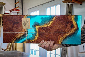 DEEP Pour Epoxy Resin Kit Crystal Clear Liquid Glass - 2 to 4 Inches Plus Clear Epoxy Resin at One Time for Live Edge, River Tables and Wood Filler- ¾ Gallon Clear Casting Pourable Epoxy Resin Kit
