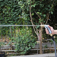 Load image into Gallery viewer, HOMY Garden Hose Nozzle, Heavy Duty Metal in Zinc Alloy Body with Full Brass Nozzle &amp; ABS Plastic with Rubber Coating, High Pressure Metal Water Spray Gun,Best for Watering,Washing(Gray Color)
