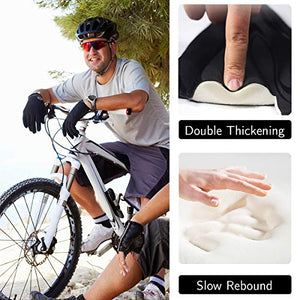 Mountain Bike Seat Cushion Cover Extra Soft Gel Bicycle Seat Cover, Soft Silicone Padded Bike Saddle Cover, Anti-Slip Bicycle Seat Cushion Spinning with Waterpoof&Dust Resistant Cover Outdoor Cycling