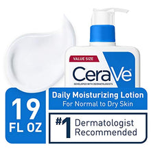 Load image into Gallery viewer, CeraVe Daily Moisturizing Lotion for Dry Skin | Body Lotion &amp; Facial Moisturizer with Hyaluronic Acid and Ceramides | Fragrance Free | 19 Ounce, Basic
