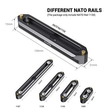 Load image into Gallery viewer, SMALLRIG Quick Release Safety Rail NATO Rail 10cm Long, Black- 1134
