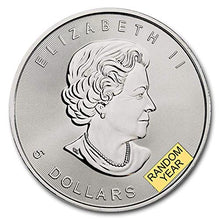 Load image into Gallery viewer, 1988 CA - Present (Random Year) 1 oz Canadian Silver Maple Leaf Coin Brilliant Uncirculated with Certificate of Authenticity by CoinFolio $5 BU
