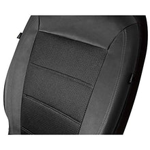 Load image into Gallery viewer, PIC AUTO Universal Fit Full Set Mesh and Leather Car Seat Cover(Black)

