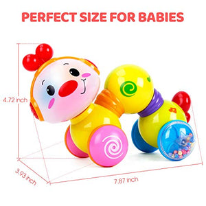 CubicFun Baby Toys 6 to 12 Months Tummy Time Toys Press and Go Baby Toys 12-18 Months Musical Light up Crawling Toys for Babies Infant 6-9-12 Months Baby Girl Boy Gifts 6 7 8 9 10 11 12 Months