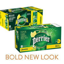 Load image into Gallery viewer, Perrier Lemon Flavored Carbonated Mineral Water, Lemon, 8.45 Fluid Ounce (Pack of 10)
