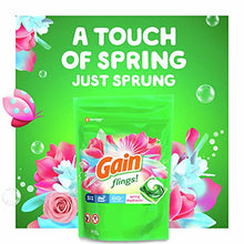 Load image into Gallery viewer, Gain Flings 3-in-1 Liquid Laundry Detergent Pacs, Spring Daydream Scent, 3 Bag Value Pack, 111 Count, HE Compatible
