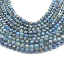 Load image into Gallery viewer, 6mm Round Blue Kyanite Jewelry Loose Gemstone Beads Strand 15&quot; Natural Stone for Necklace Bracelet DIY Design
