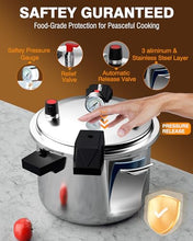 Load image into Gallery viewer, Wantjoin 16 Quart Pressure Canner &amp; Cooker | Commercial Aluminum Canner | Induction Compatible | Pressure Gauge &amp; Pressure Regulator | Multi Pressure Levels&amp; Easy Locking
