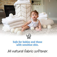 Load image into Gallery viewer, Wool Dryer Balls - Smart Sheep 6-Pack - XL Premium Natural Fabric Softener Award-Winning - Wool Balls Replaces Dryer Sheets - Wool Balls for Dryer - Laundry Balls for Dryer - Reusable Dryer Balls
