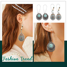 Load image into Gallery viewer, YADOCA 36 Pairs Boho Vintage Drop Dangle Earrings Set for Women Bohemian National Style Studs Hollow Piercing Jewelry Gifts
