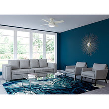 Load image into Gallery viewer, Hunter Dempsey Indoor Low Profile Ceiling Fan with LED Light and Remote Control, 44&quot;, White
